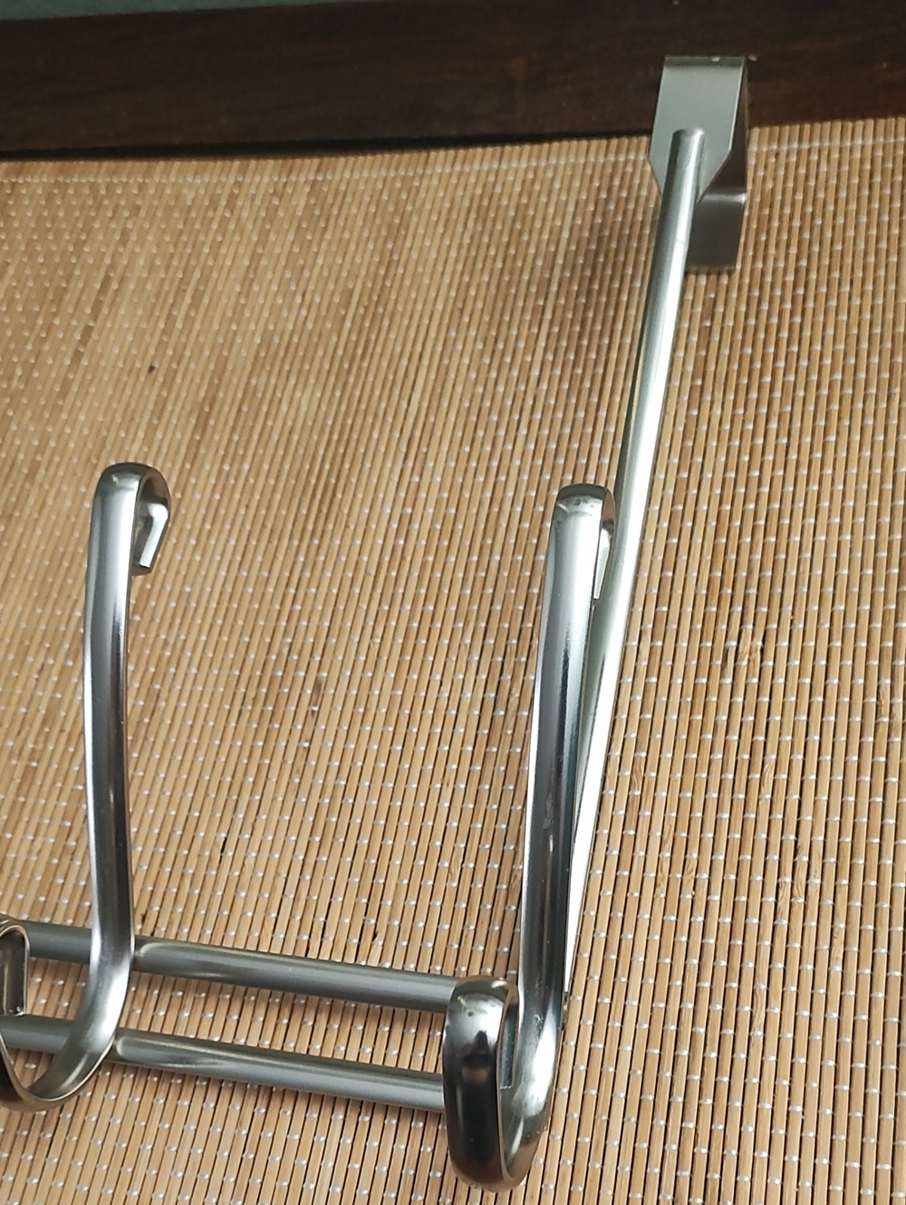 Over-the-Door Hook Rack - Silver - Picture 3 of 4